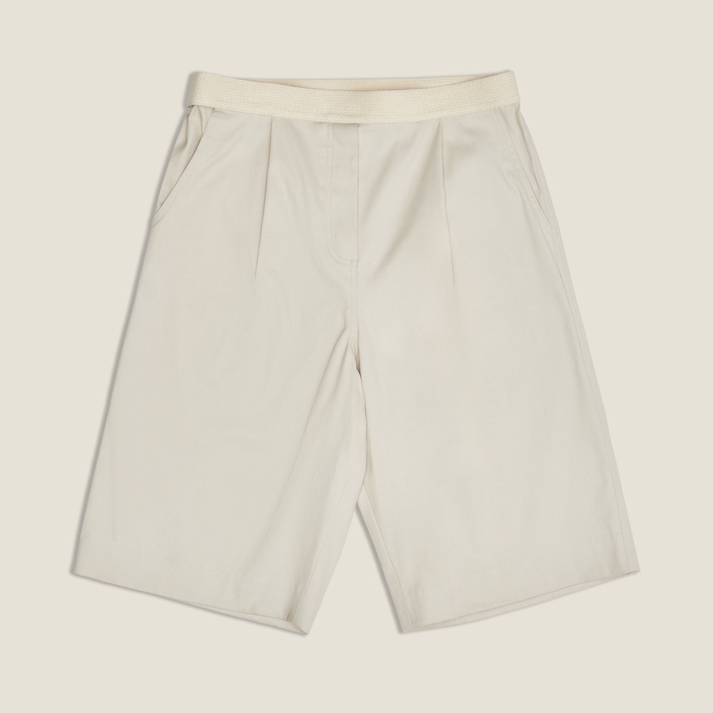 Ivory Velcro Short