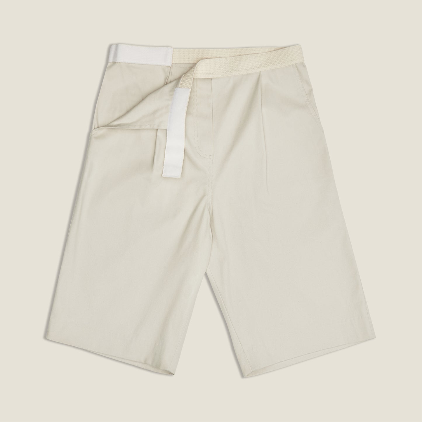 Ivory Velcro Short