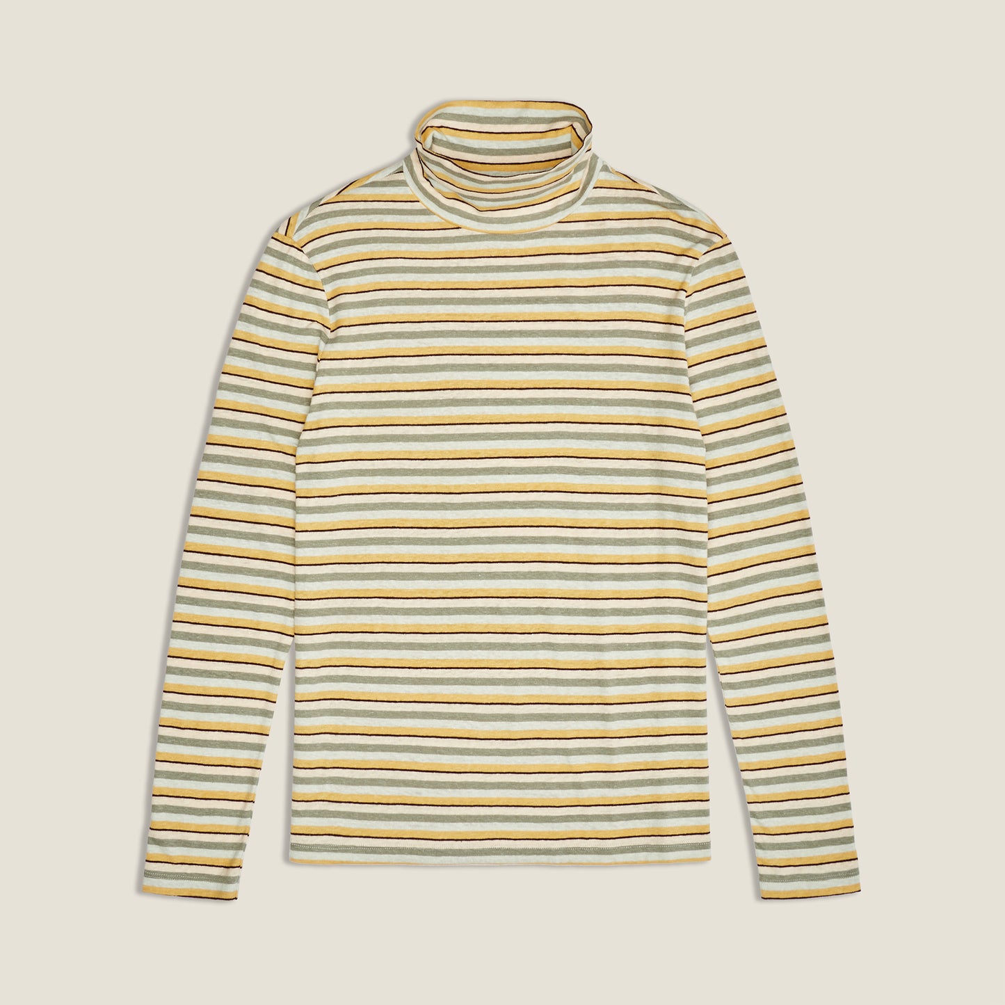 Stripe Hemp Turtleneck