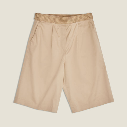 Khaki Hemp Velcro Short