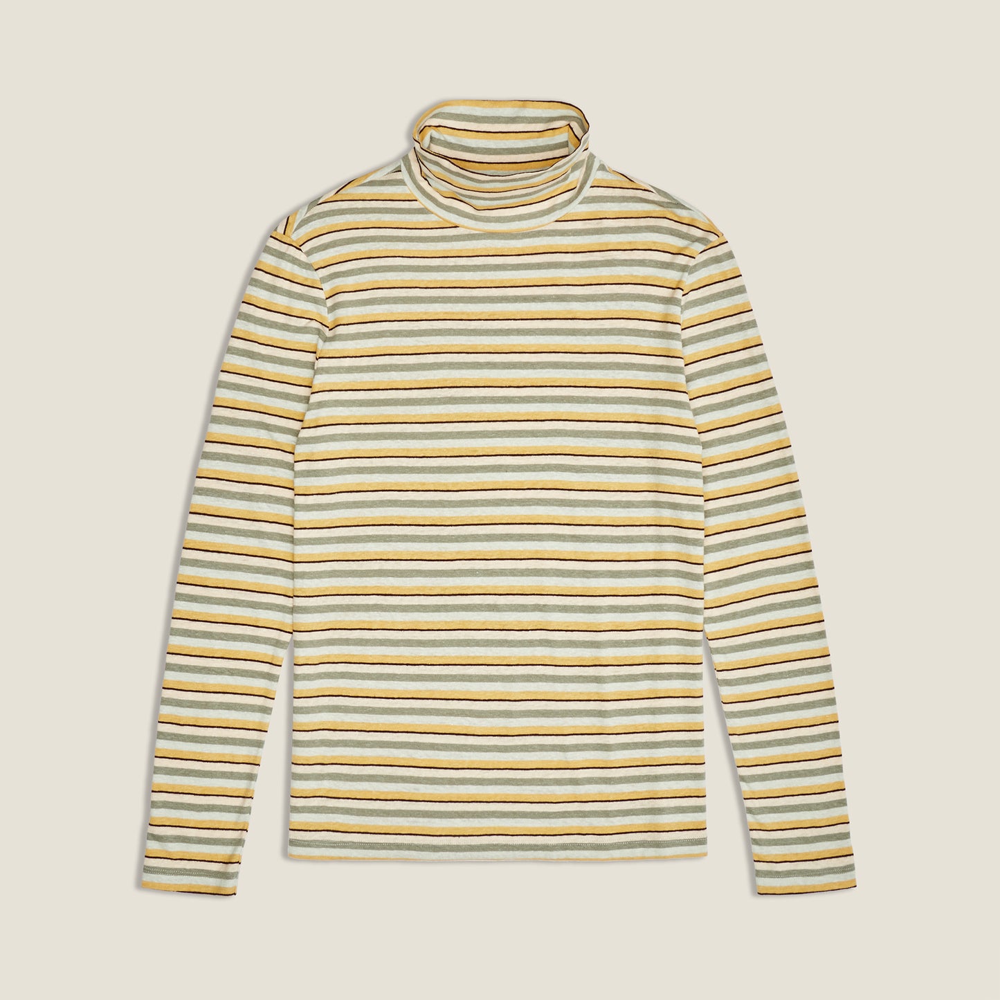 Stripe Hemp Turtleneck